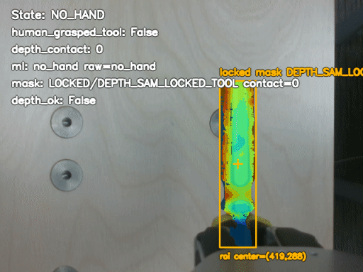 driver SAM depth mask grasp recognition result